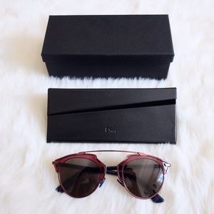 Christian Dior So Real Plum ColorBlock Sunglasses